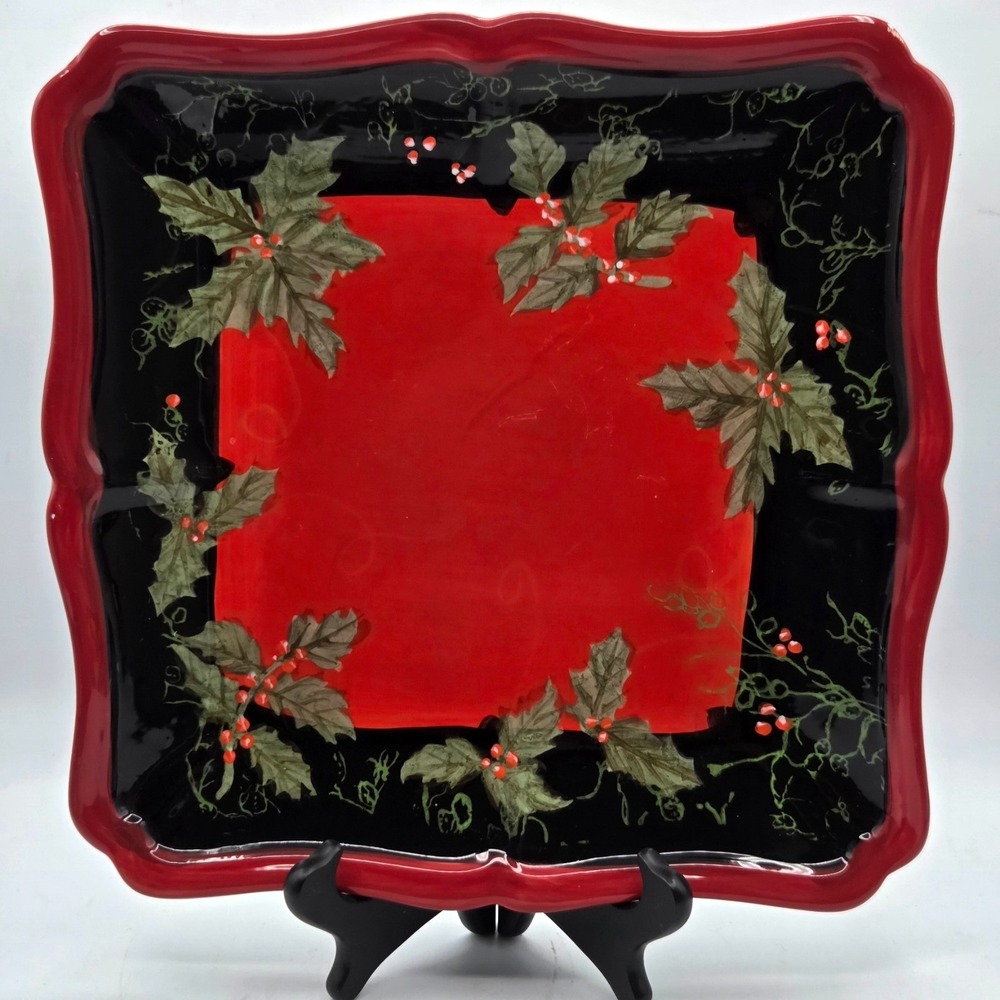 Certified International by Patricia Brubaker Holly Plate 11.5"
